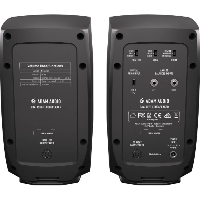 Студійні монітори Adam Audio D3V Black