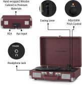Crosley Cruiser Deluxe Burgundy (CR8005F-BU)