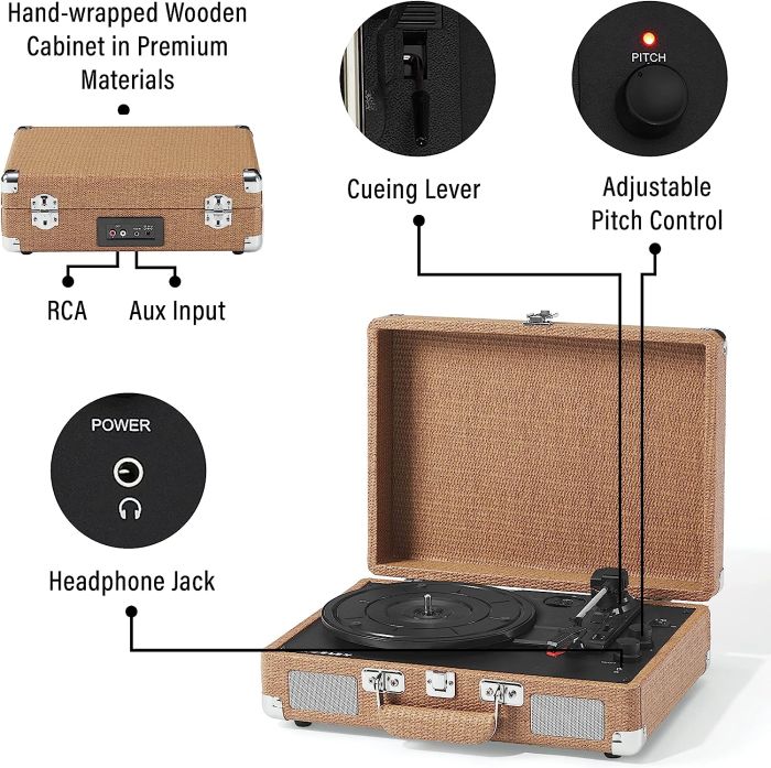 Crosley Cruiser Deluxe Basket Weave