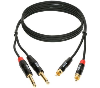 Кабель комутаційний KLOTZ KT-CJ150 MINILINK PRO TWIN CABLE BLACK 1.5 M