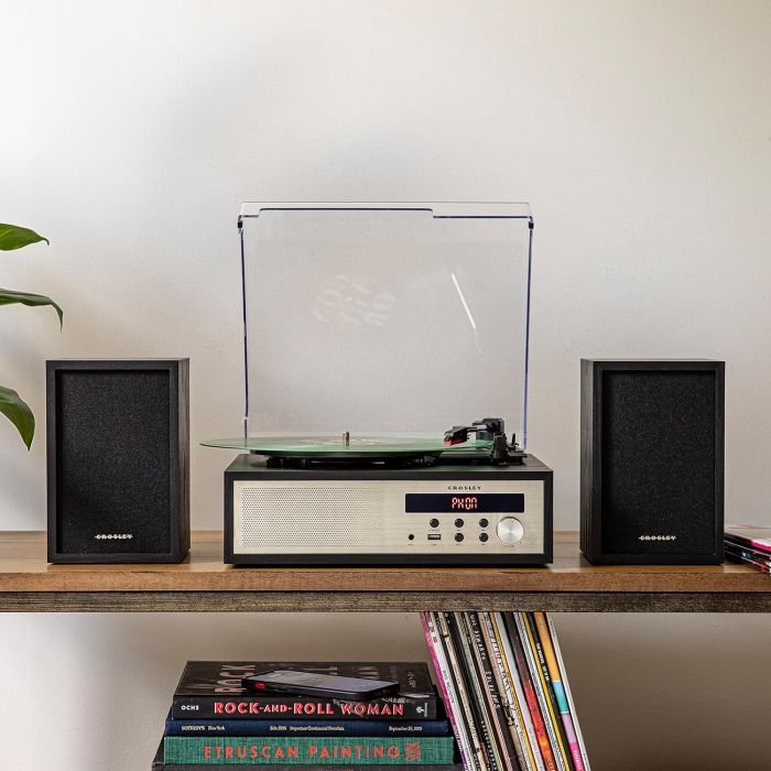 Crosley Sloane Shelf System Black