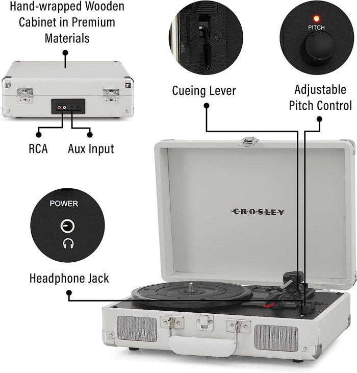 Crosley Cruiser Deluxe White Sand (CR8005D-WS)