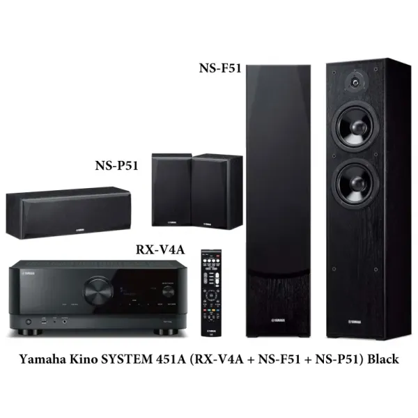 Yamaha Kino SYSTEM 451A (RX-V4A + NS-F51 + NS-P51) Black
