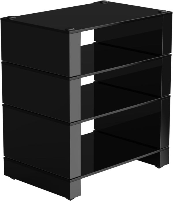 BLOK STAX 2G 4 Shelf Black Glass/ HG Black
