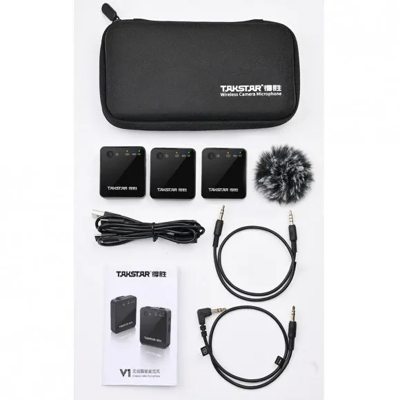 Takstar V1 Dual Wireless Video Microphone for Apple
