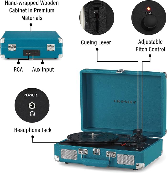 Crosley Cruiser Deluxe Teal