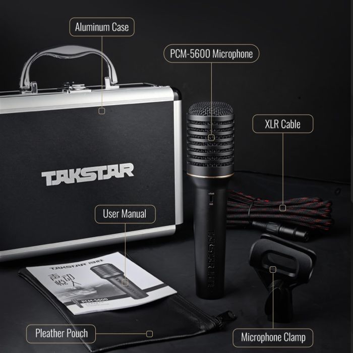Takstar PCM-5600 Microphone Black