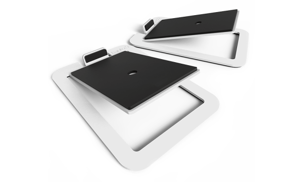Kanto Medium Desk Top Speaker Stands White (S4W)
