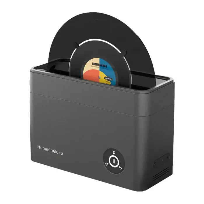 Мийка для вінілу HumminGuru Ultrasonic Vinyl Record Cleaner Bundle (With 7"&10" Record Adapter) Dark Grey