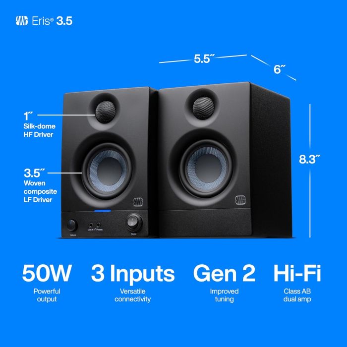 Студійні монітори (пара) PreSonus Eris E3.5