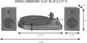 Crosley T160 Shelf System Gray