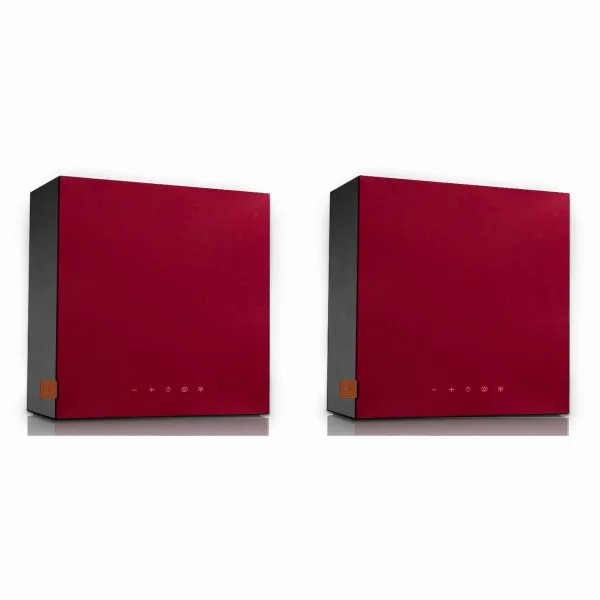 Morel Hogtalare PAIR Black Cabinet-Red Grill (EU)
