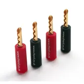 Роз'єм CHORD Crimp Gold Banana Plug & Red Cap