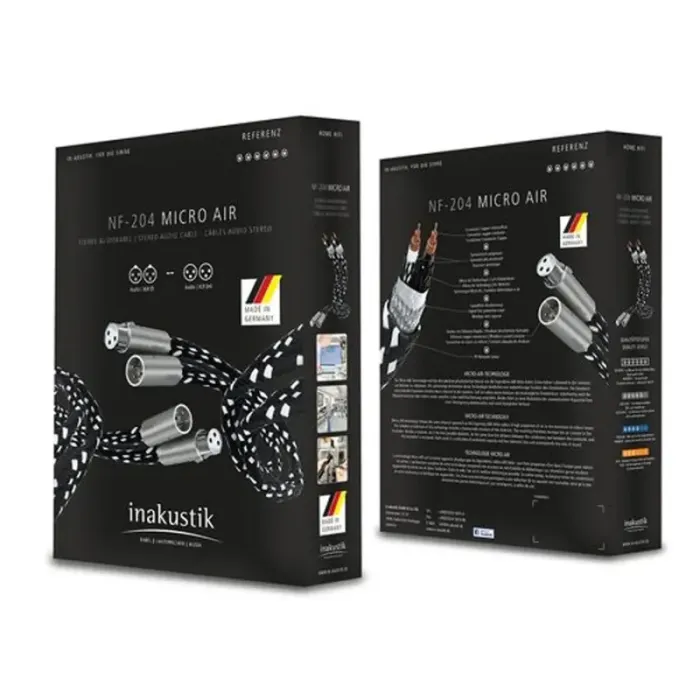 Аналоговий аудіокабель Inakustik Referenz NF-204 Micro AIR Stereo XLR 1,0m