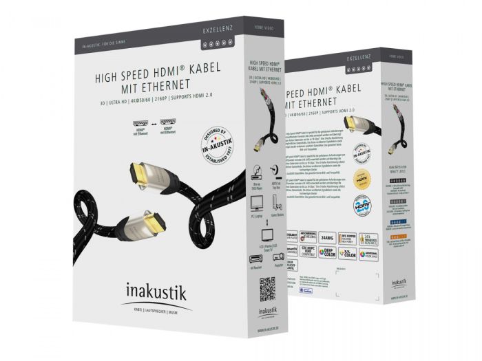 Inakustik Exzellenz High Speed HDMI Cable with Ethernet 1,5m