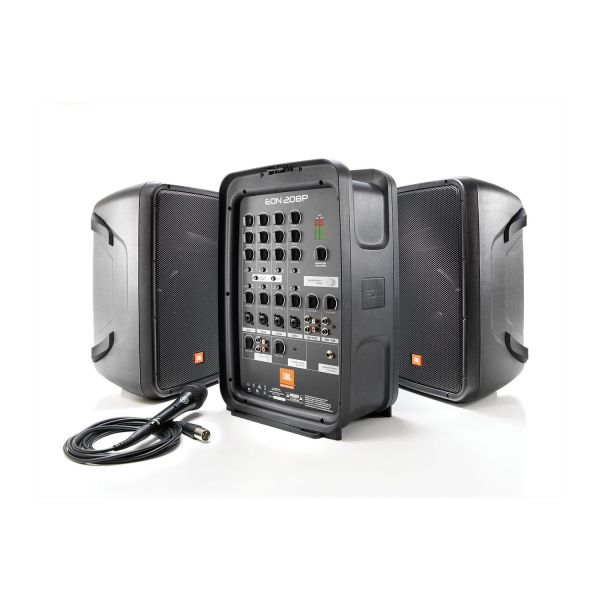 Акустичний комплект (активний мікшер + 2 колонки) JBL EON208P