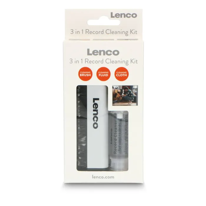 Набір для догляду за вініловими платівками Lenco TTA-3in1 Carbon Fiber Recjrd Cleaning Brush