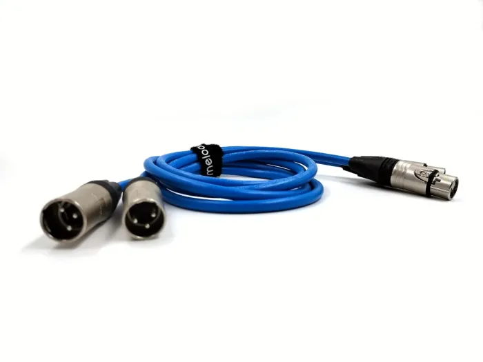 Аналоговий аудіокабель Melodika Sky Blue Cable 2x XLR - 2x XLR, lenght 1,5m (SB2X15)