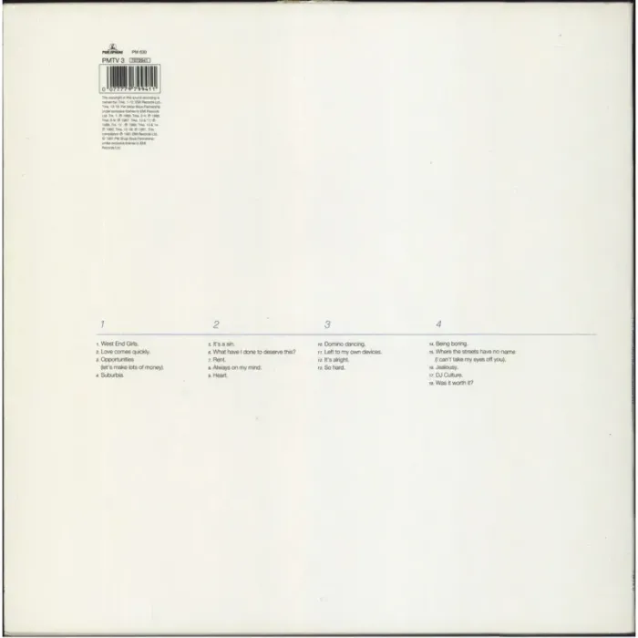 Pet Shop Boys: Discography: The Complete Singles Collection /2LP