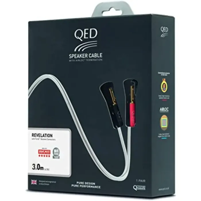 QED Revelation Pre-Term Speaker Cable 3m QE1442