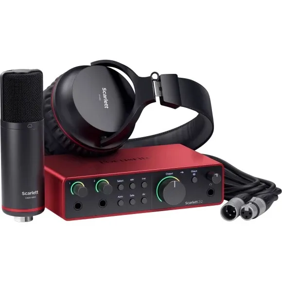 Комплект для звукозапису Focusrite Scarlett 2i2 Studio 4th Gen