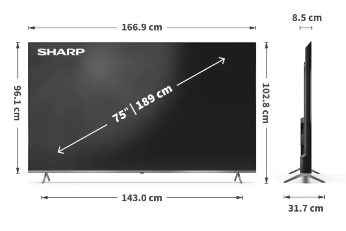 SHARP 75JP7265E (4T-C75JP7265EB)