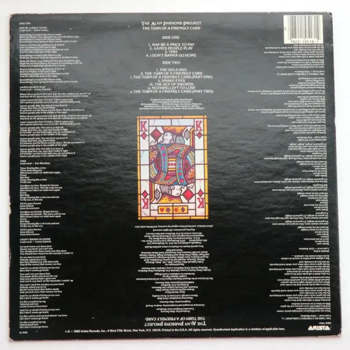 The Alan Parsons Project: Turn Of A Friendly Card
