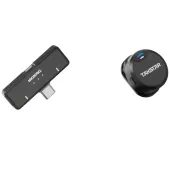 Takstar V2 Dual Wireless Lavalier Microphone Black