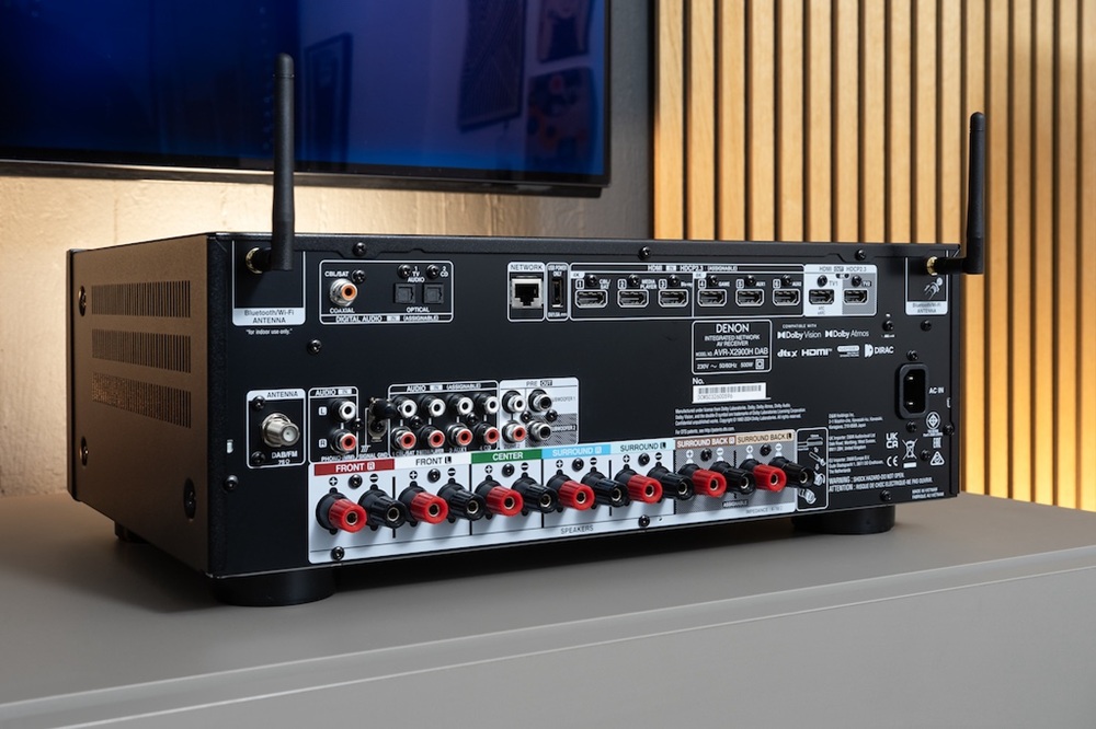 Задня панель ресивера Denon X2900H